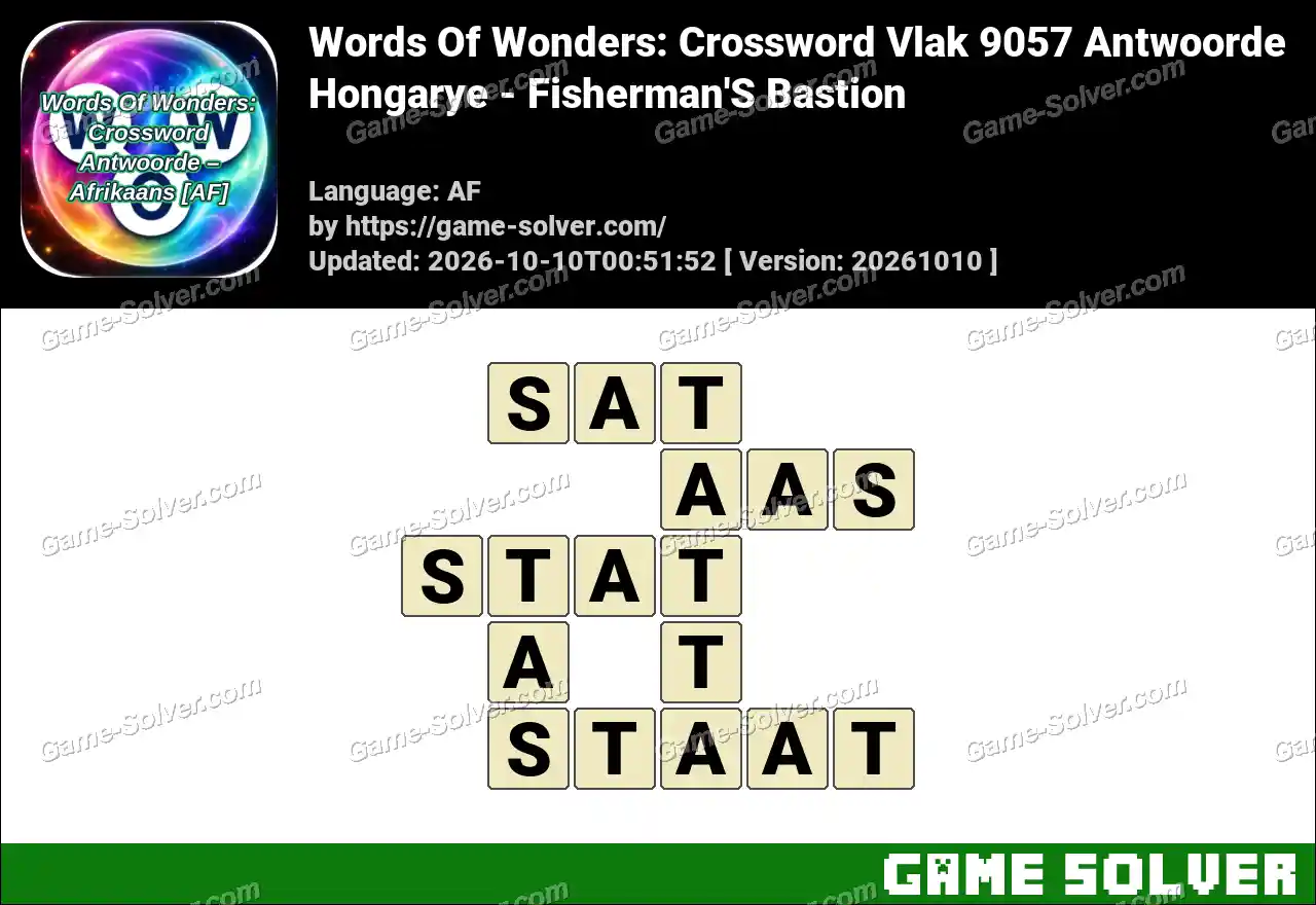 Words Of Wonders: Crossword Vlak 9057 Antwoorde – Hongarye – Fisherman’S Bastion